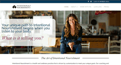 Desktop Screenshot of intentionalnourishment.com